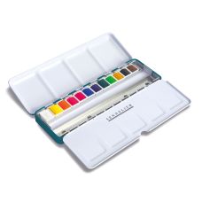 Boite métal « la petite aquarelle » 12 ½ godets aquarelle fine Sennelier