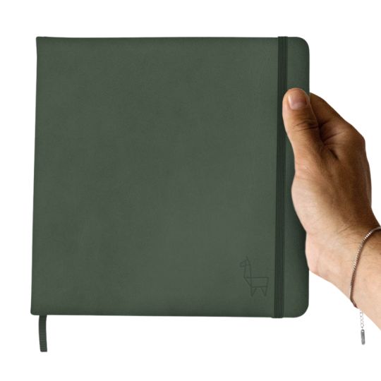 Perfect Sketchbook vert carré 300g 100% coton 44 pages grain fin Etchr Lab *