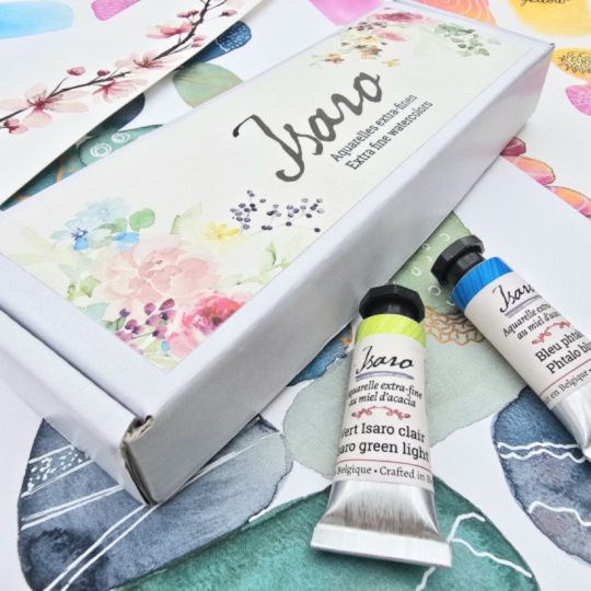 Coffret 11 tubes 7ml aquarelle extra-fine Isaro