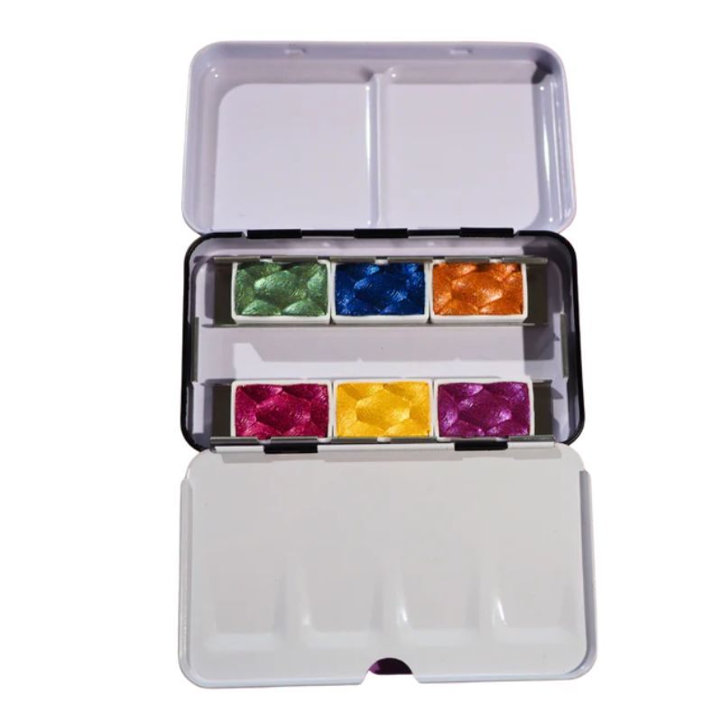 Coffret The jewels 6 godets aquarelles scintillantes Skrim