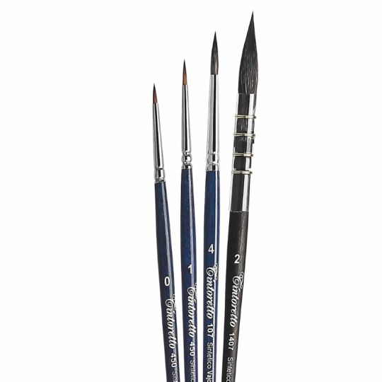 Set Pro 4 pinceaux aquarelle Tintoretto