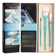 Kit Felice Feltracco de 3 pinceaux  Acquamarina Tintoretto