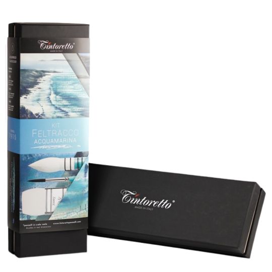 Kit Felice Feltracco de 3 pinceaux  Acquamarina Tintoretto