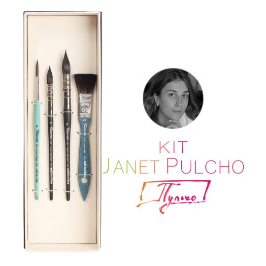 Kit Janet Pulcho de 4 pinceaux  Tintoretto