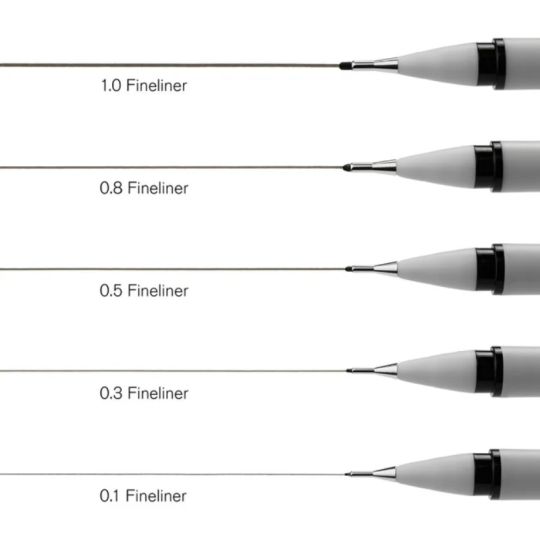 Feutre fineliner noir 0.8 Winsor & Newton