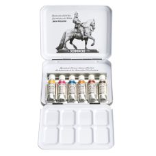 Boîte métal Rétro II 6 tubes 5 ml Horadam Aquarell Schmincke