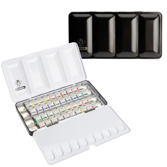 Boîte métal 40  ½  godets  Akademie Aquarell Schmincke