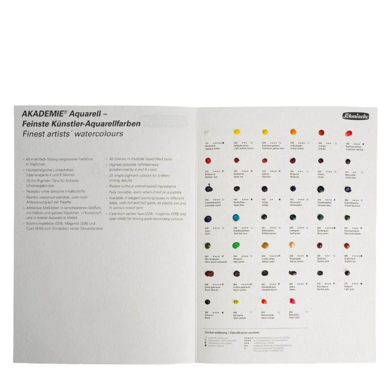 Dot Card de 40 couleurs Akademie Schmincke