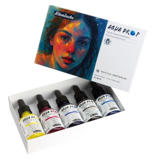 Set Marissa 5 couleurs 30ml Aqua drop Schmincke