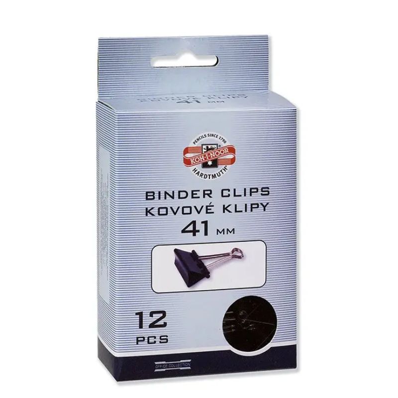 Pince métallique 41 mm en boîte de 12 Koh-I-Noor