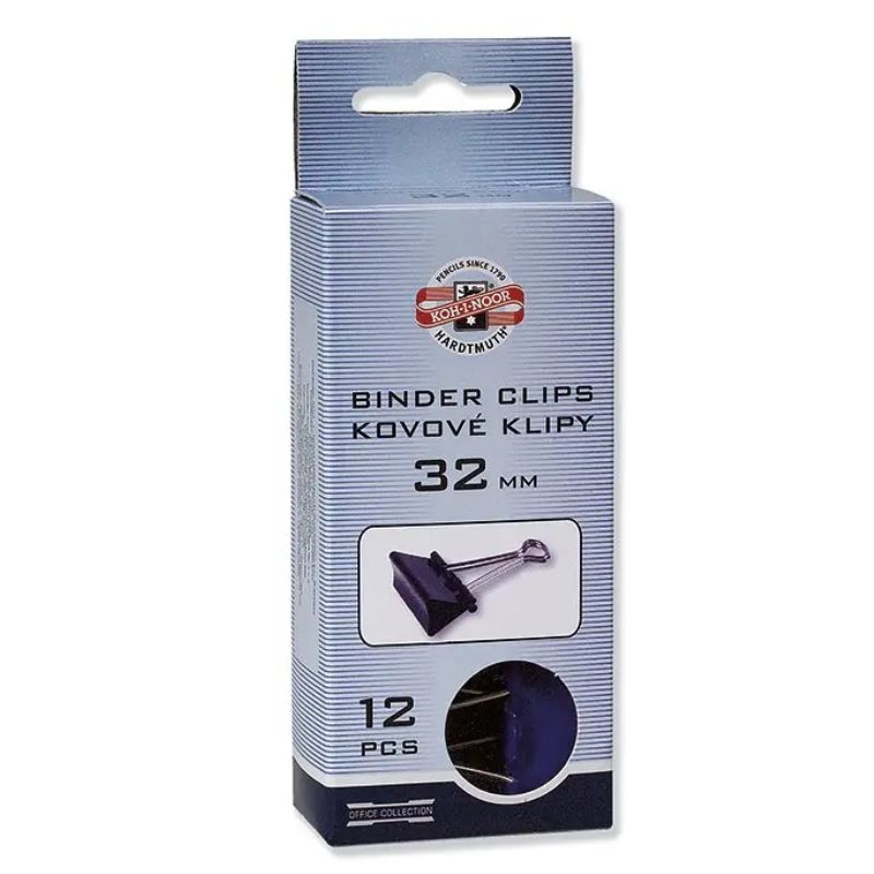 Pince métallique 32 mm en boîte de 12 Koh-I-Noor
