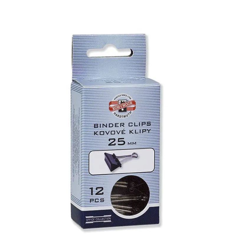 Pince métallique 25 mm en boîte de 12 Koh-I-Noor