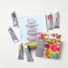 Coffret Couleurs Médiatives 6 tubes 5ml aquarelle en carton Winsor & Newton
