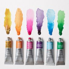 Coffret Couleurs Vives 6 tubes 5ml aquarelle en carton Winsor & Newton