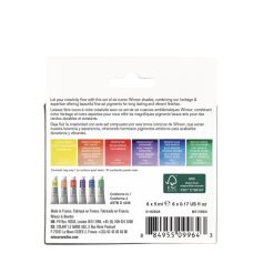 Coffret Couleurs Winsor 6 tubes 5ml aquarelle en carton Winsor & Newton