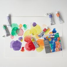 Coffret Couleurs Winsor 6 tubes 5ml aquarelle en carton Winsor & Newton