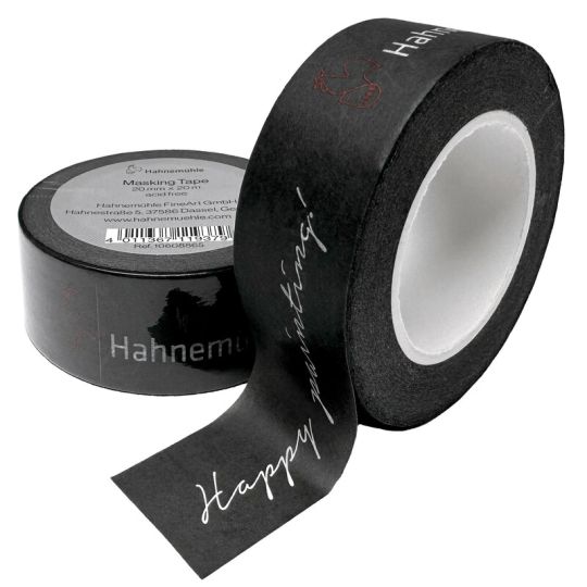Ruban de masquage noir 20mm X 20m Hanemühle