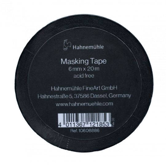 Ruban de masquage noir 6mm X 20m Hanemühle