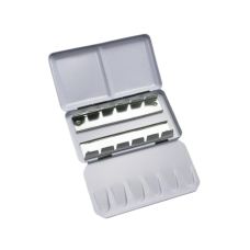 Boîte métal vide Sennelier de poche  pour 12  ½ godets 