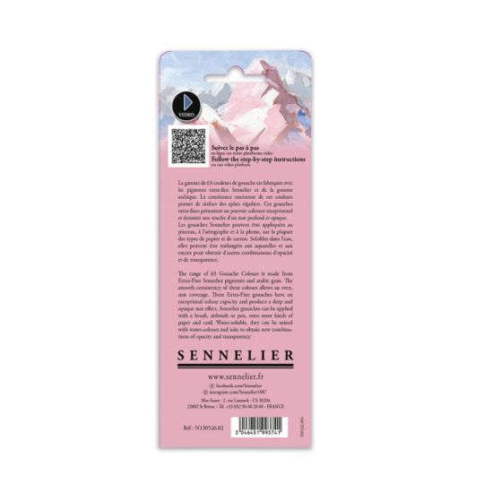 Coffret Paysage de montagne 6 Tubes 10ml gouache en carton Sennelier