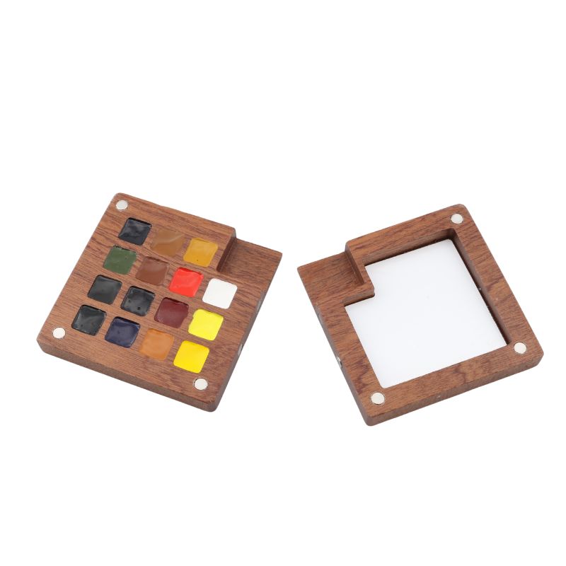 Mini palette aquarelle 15 couleurs Gansai nomade Art&Go