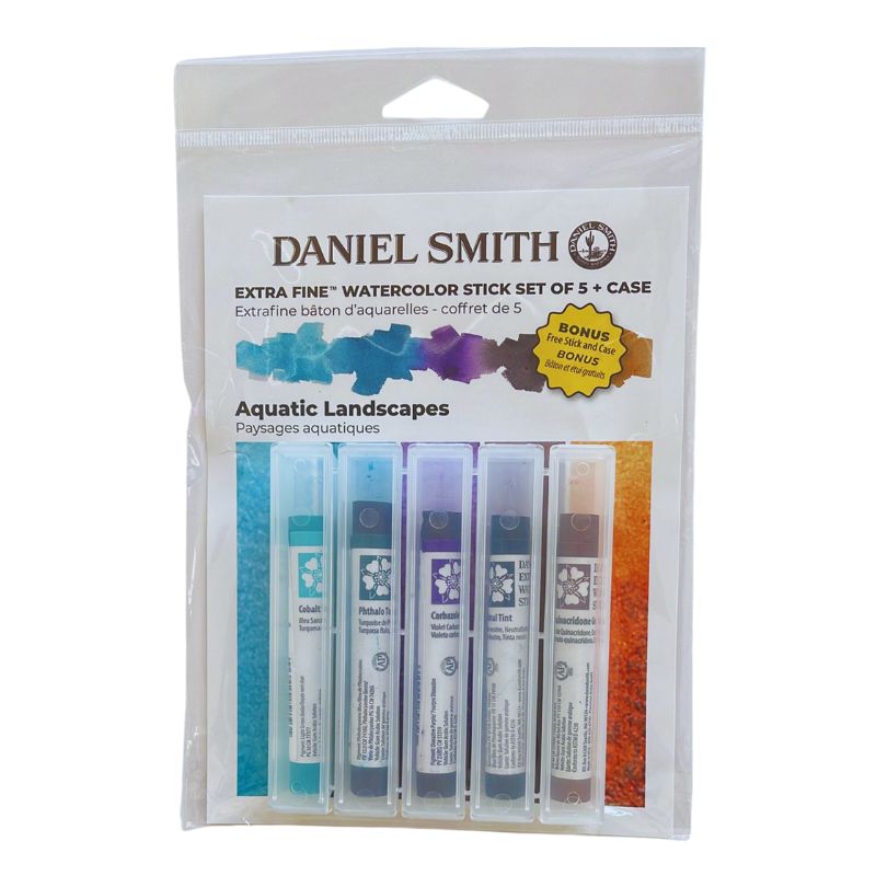 Set Paysages aquatiques 5 sticks aquarelle avec étui Daniel Smith