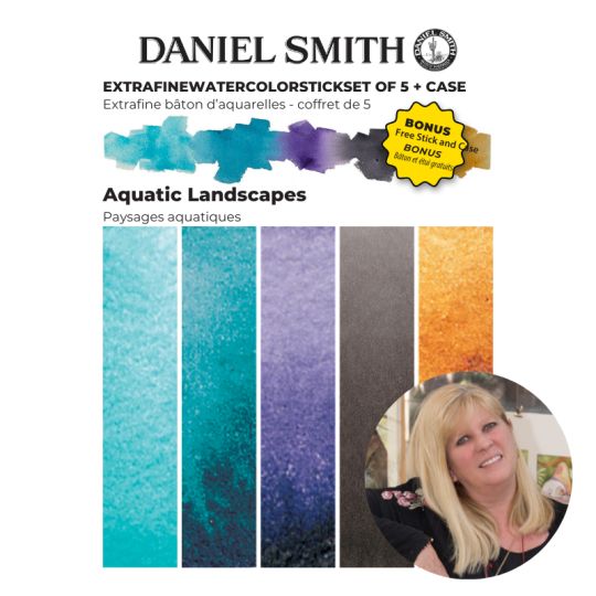 Set Paysages aquatiques 5 sticks aquarelle avec étui Daniel Smith