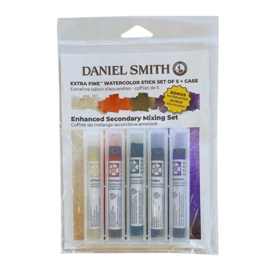 Set de mélange secondaire amélioré 5 sticks aquarelle avec étui Daniel Smith