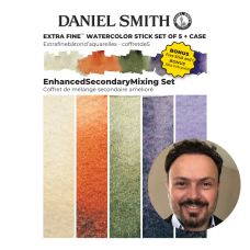 Set de mélange secondaire amélioré 5 sticks aquarelle avec étui Daniel Smith