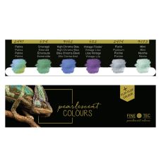 Coffret Cool 6 godets clipsables aquarelle nacrée Finetec