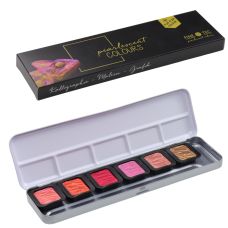Coffret Warm 6 godets clipsables aquarelle nacrée Finetec