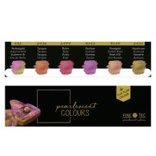 Coffret Warm 6 godets clipsables aquarelle nacrée Finetec
