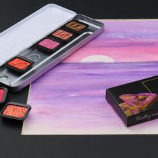 Coffret Warm 6 godets clipsables aquarelle nacrée Finetec