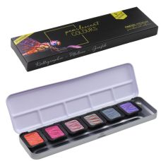 Coffret Flip flop 6 godets clipsables aquarelle nacrée Finetec premium