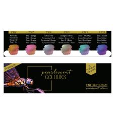 Coffret Flip flop 6 godets clipsables aquarelle nacrée Finetec premium