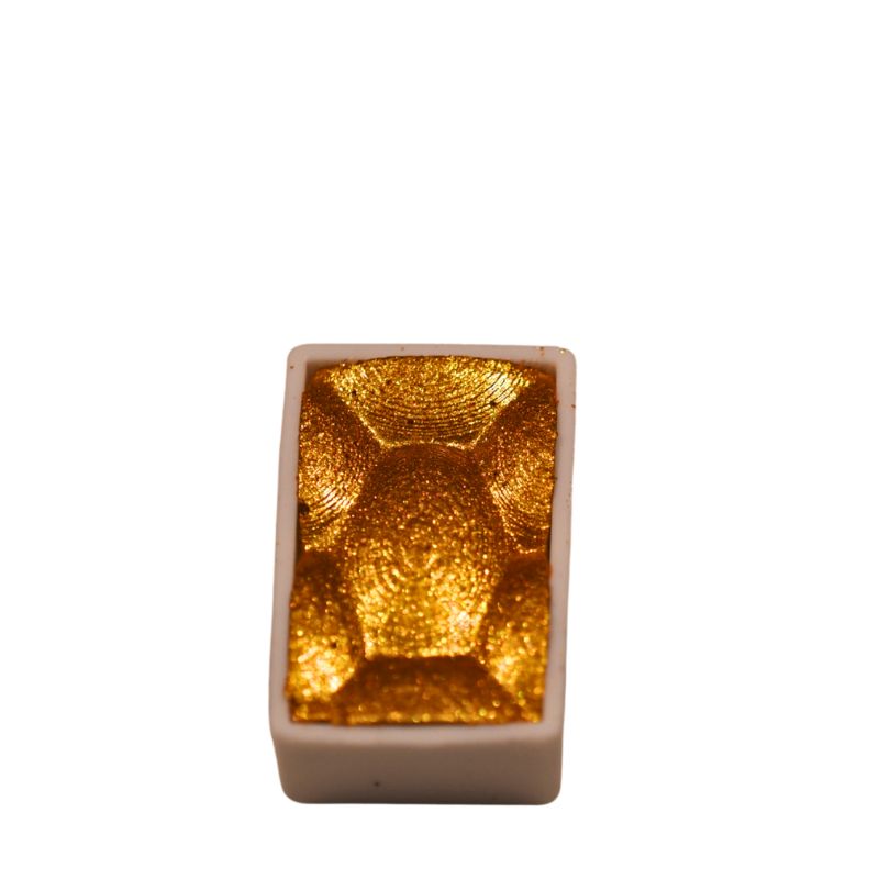 Golden key - aquarelle scintillante godet Skrim