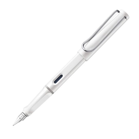 Stylo-plume Safari blanc brillant Médium Lamy
