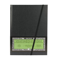 Carnet d'artiste Arches 100% coton 21x27.9cm 185g 24f grain fin