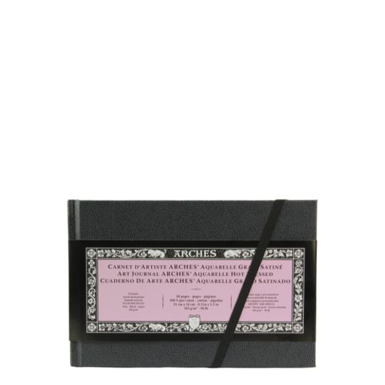 Carnet d'artiste Arches 100% coton 21x14cm 185g 24f grain satiné