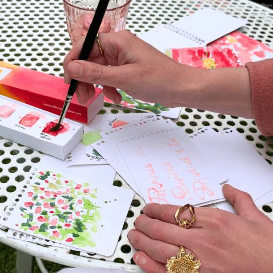 Coffret Pivoine 6 ½ godets aquarelles La nouvelle vague