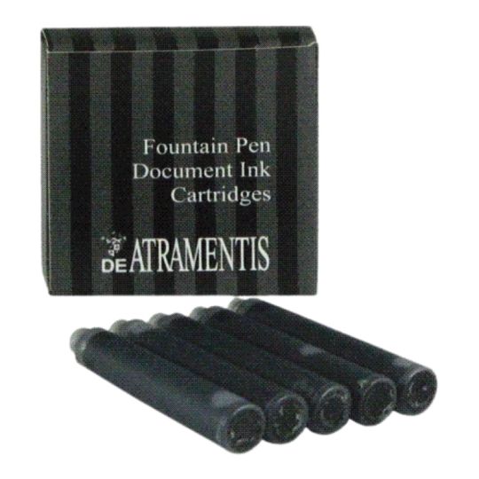 Paquet de 5 cartouches d'encre Noir De Atramentis