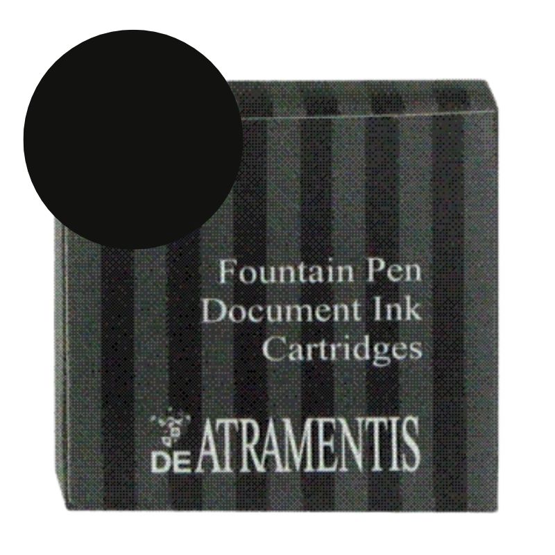 Paquet de 5 cartouches d'encre Noir De Atramentis