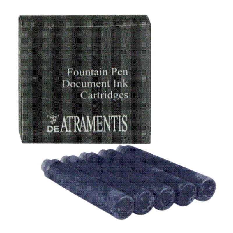 Paquet de 5 cartouches d'encre Bleu foncé De Atramentis