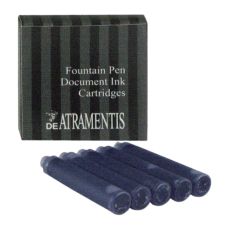 Paquet de 5 cartouches d'encre Bleu foncé De Atramentis