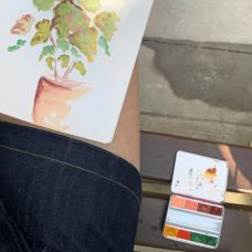Palette de l'été 8 ½ godets aquarelles La nouvelle vague