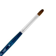 Pinceau aquarelle usé bombé BelleAqua série 2703S Silver n°6