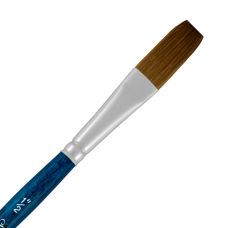 Pinceau aquarelle plat long BelleAqua série 2711S Silver n°3/4''