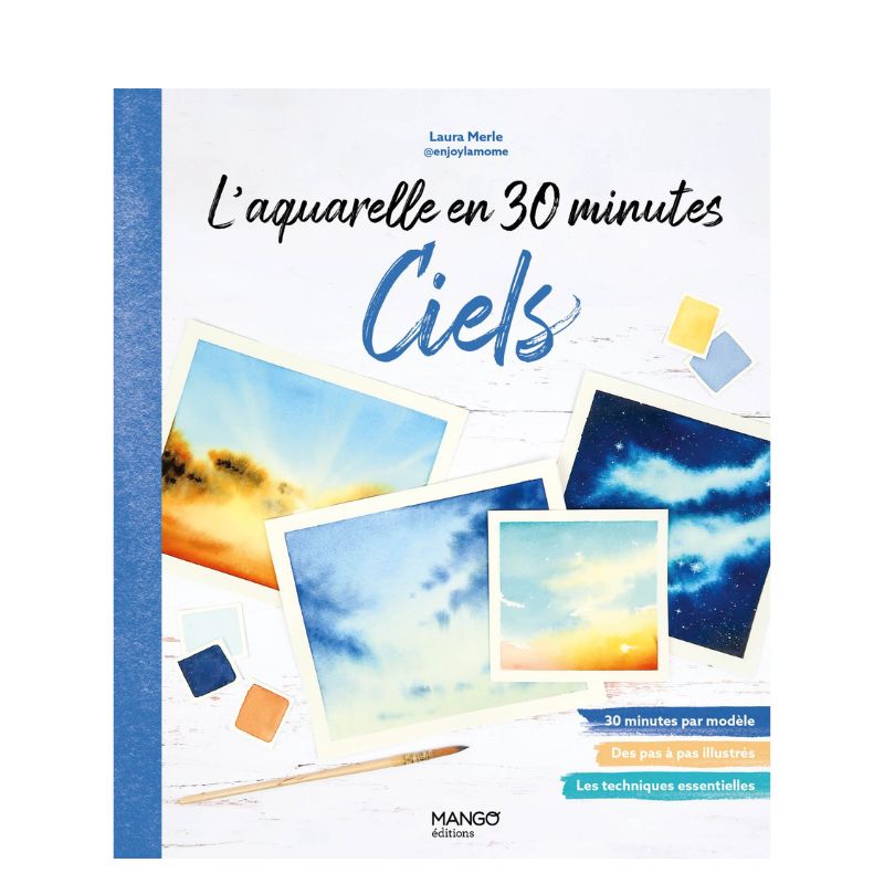 L'aquarelle en 30 minutes: Ciels, Laura Merle @enjoylamome