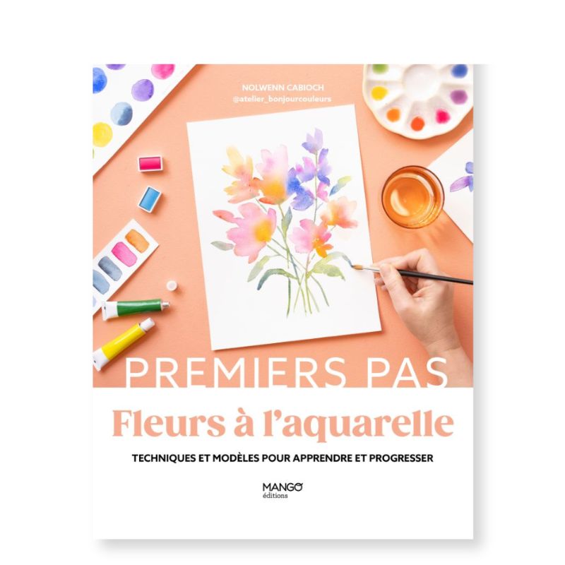 Premiers pas - Fleurs à l'aquarelle Nolwenn Cabioch @atelier_bonjourcouleurs