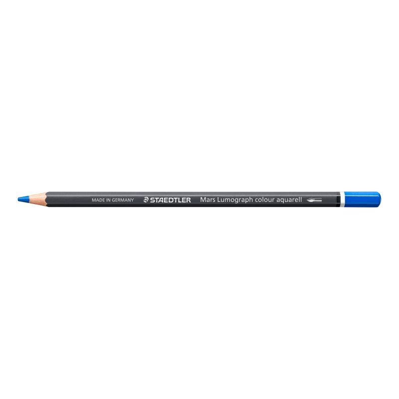 Bleu phtalo - Crayon aquarellable Staedtler Artist Mars Lumograph